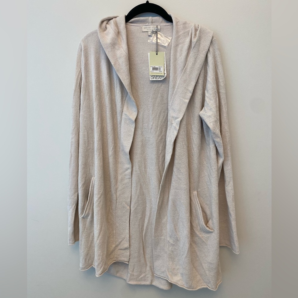 Barefoot Dreams Hood Cardigan Size M NWT